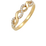 Elli DIAMONDS Infinity Verlobung Diamant (0.09 ct.) 585 Gelbgold 56 Damen