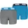 BOYS EVERYDAY BASIC Boxers 2P blue grey mélange Gr 128