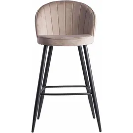 Wohnling Barhocker 56 x 102,5 x 52,5 cm Beige