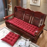 Morbuy Deckchair Auflagen für Gartenliegen, Sonnenliege Kissen Tragbare Garten Innenhof Gepolstertes Bett Relax-Liegestuhl Sitzauflage für Sofa, Innen, Außen (48x120cm,rot kariert)