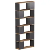 Vicco Raumteiler Eneos 80 x 186 x 24 cm Anthrazit/Goldkraft Eiche
