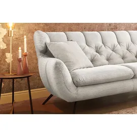 KAWOLA 2,5-Sitzer Charme Cord cremeweiß