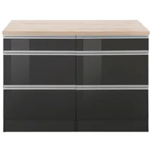 kochstation Unterschrank KS-Ohio 120 x 0 x 0 cm Grau