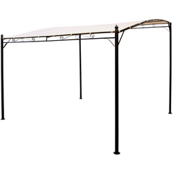 DEGAMO Ersatzdach für Anbaupavillon MANTOVA XL 3x3 Meter, PVC-beschichtet ecru