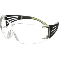 3M Schutzbrille Reader SecureFitTM 400 EN 166,170 Bügel schw. grün,Scheibe klar +2,5