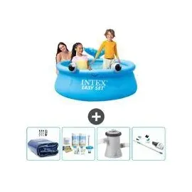 Intex Easy Set Schwimmbecken rund – Wal – 183x51 cm – Zubehör CB5 Blau No Size