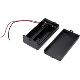 TRU Components Batteriebox 2x Mignon (AA) Schwarz
