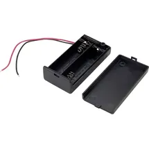 TRU Components Batteriebox 2x Mignon (AA) Schwarz