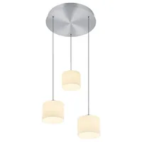 Hell Abby 3-flg. LED 36 cm rund grau mit Fernbedienung