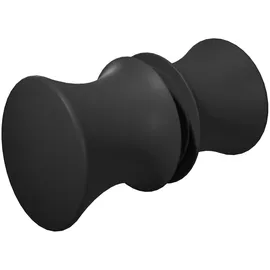 Schulte Pendeltür und Seitenwand links 80 x 80 x 200 cm Garant 2.0 mattschwarz Türanschlag rechts