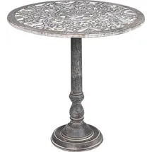 Beliani Beistelltisch, NAPARA Mango Holz, Grau,