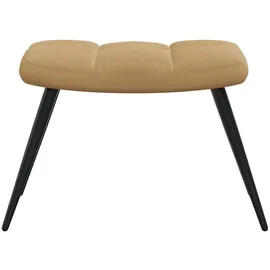 vidaXL Relaxsessel mit Hocker Braun Samt