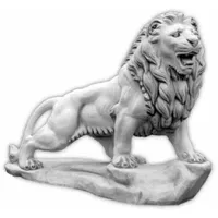 Casa Padrino Barock Garten Deko XXL Skulptur Löwe linke
