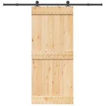 vidaXL Narvik rechts 90 x 210 cm Braun/Schwarz