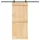 vidaXL Narvik rechts 90 x 210 cm Braun/Schwarz