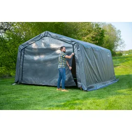 ShelterLogic Foliengarage in-a-Box 3,70 x 4,90 m grau