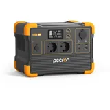 pecron Tragbare Powerstation E600LFP,614Wh LiFeP04-Batterie Solargenerator 1200W CA Ausgängen Stromgenerator für Reise/Camping/Outdoors/Emergency (E600LFPEU)