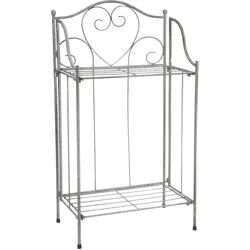 Pflanzentreppe AMBIENTE HAUS "Regal in grau aus eisen (H) 65cm", grau, B:35cm H:65cm T:20cm, Eisen, Pflanzgefäße