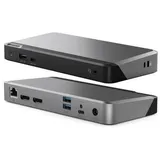 Alogic MX2 USB-C Dual Display DP Alt. Mode Dockingstation – mit 65 W Stromversorgung