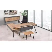 JV Möbel Luxus Büromöbelausstattung Komplettes Set Arbeitszimmer Designer Möbel