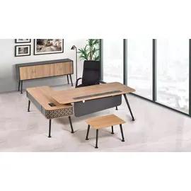 JV Möbel Luxus Büromöbelausstattung Komplettes Set Arbeitszimmer Designer Möbel