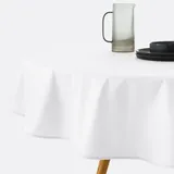 La Redoute Interieurs Runde Tischdecke Scénario, Weiche Baumwolle Mit Beschichtung Weiss