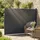 Outsunny Seitenmarkise 5 x 185 cm grau Aluminium