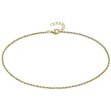 aniston jewelry & watches Fußkette Schmuck Geschenk Fusskettchen Silber gelbgoldfarben vergoldet gelb|goldfarben