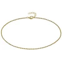 aniston jewelry & watches Fußkette Schmuck Geschenk Fusskettchen Silber gelbgoldfarben vergoldet gelb|goldfarben