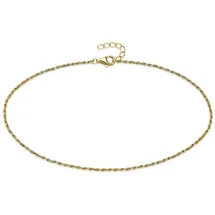 aniston jewelry & watches Fußkette Schmuck Geschenk Fusskettchen Silber gelbgoldfarben vergoldet gelb|goldfarben