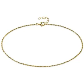 aniston jewelry & watches Fußkette Schmuck Geschenk Fusskettchen Silber gelbgoldfarben vergoldet gelb|goldfarben