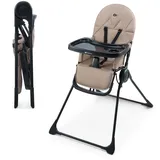 BINCI Kinderhochstuhl, Babystuhl, leicht und faltbar mit Tablett, Fußstütze u...
