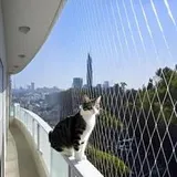 Balkon-katzennetz, 5x5m Vogelschutznetz, Balkon-katzennetz, Vogelschutznetz Aus Nylonfaden, Katzenschutznetz, Gartennetz, Erdbeerschutznetz, Taubennetz, Poolschutz