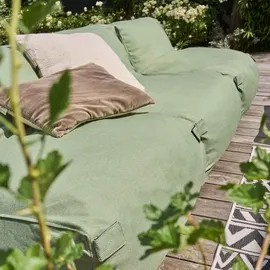 Oviala Gartensofa, Grün, Textil, 85x65x340 cm, Loungemöbel, Gartensofas