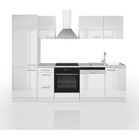 Vicco Küchenzeile 270 cm weiß hochglanz
