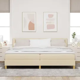 vidaXL Boxspringbett 200 x 200 cm Weiß