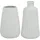 Boltze Vase Esko 2er-Set, weiß