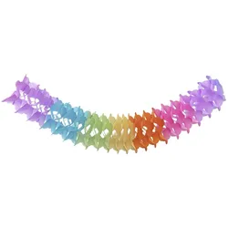 VEPATIM Girlande "Farbenspiel" aus Papier schwer entflammbar Ø12cm 10m