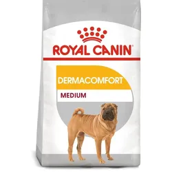 Royal Canin Medium Dermacomfort Trockenfutter für ausgewachsene Hunde, mittelgroße Rassen mit empfindlicher Haut 12kg