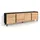 SKRAUT HOME Lowboard 207x61 cm Eiche Schwarz Holzwerkstoff