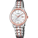 Candino Damenuhr Klassik Classic Timeless C4617/3 Armbanduhr Saphirglas Swiss Made - Silber/Silber