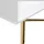 Beliani Couchtisch Emporia Weiß Gold 100 x 40 x 50 cm