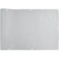 vidaXL Balkon-Sichtschutz Grau 600x75 cm PVC