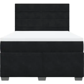 vidaXL Boxspringbett 140 x 200 cm Schwarz