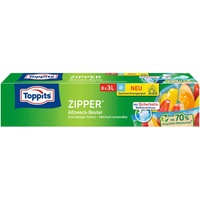 Toppits Zipper Allzweck-Beutel 3 L