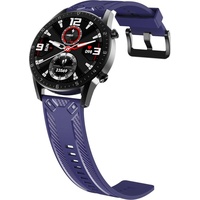 König Design Sport Ersatz Armband für Huawei Watch GT 2 46mm Silikon Band Loop Uhrenarmband (Silikon), Uhrenarmband, Blau