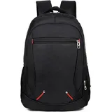 STILVORA Rucksäcke Uni 30L, Wasserdichter Rucksack, Freizeitrucksack, Leichter Tagesrucksack, Rucksack mit Laptopfach, Rucksack für Alltag und Reise - Schwarz