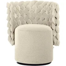 Calia Italia Sessel GIUGGIOLA 70 x 81 x 62 cm Beige/Braun drehbar