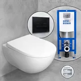 Geberit Acanto Wand-WC & Tellkamp WC-Sitz mit neeos Vorwandelement,, 500600018+16601BM#SET,