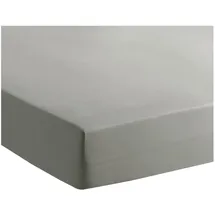 Traumschlaf Spannbettlaken Baumwolle-Jersey-Elasthan 120 x 200 - 130 x 200 cm Grau 2 St.